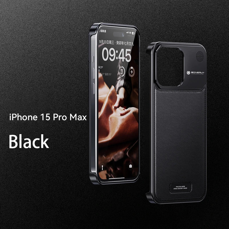 Case Apple Frameless SteelClick Couro Magsafe